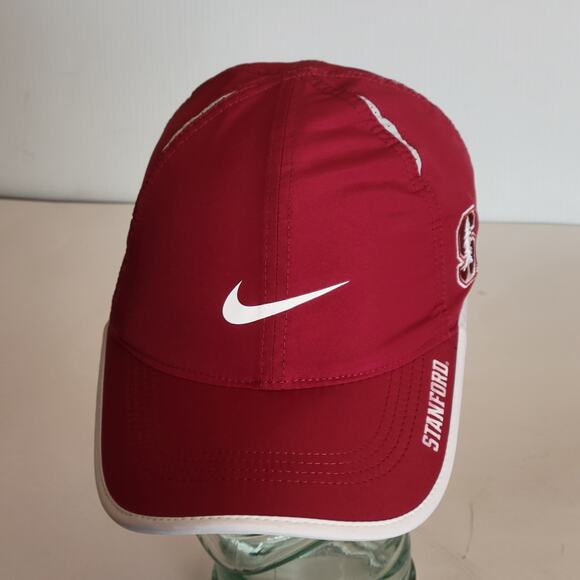 NIKE Adult Unisex Stanford Cardinals Featherlight Tennis Cap Hat Dark Red - Picture 1 of 7